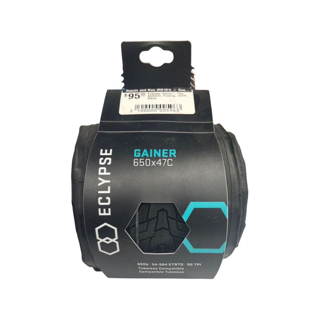 Eclypse, Gainer™, Tire, 650x47C, Folding, 72TPI, Black