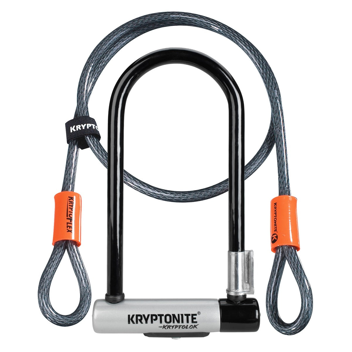 Kryptonite Kryptolok Standard U-Lock with 4 ft Flex Cable