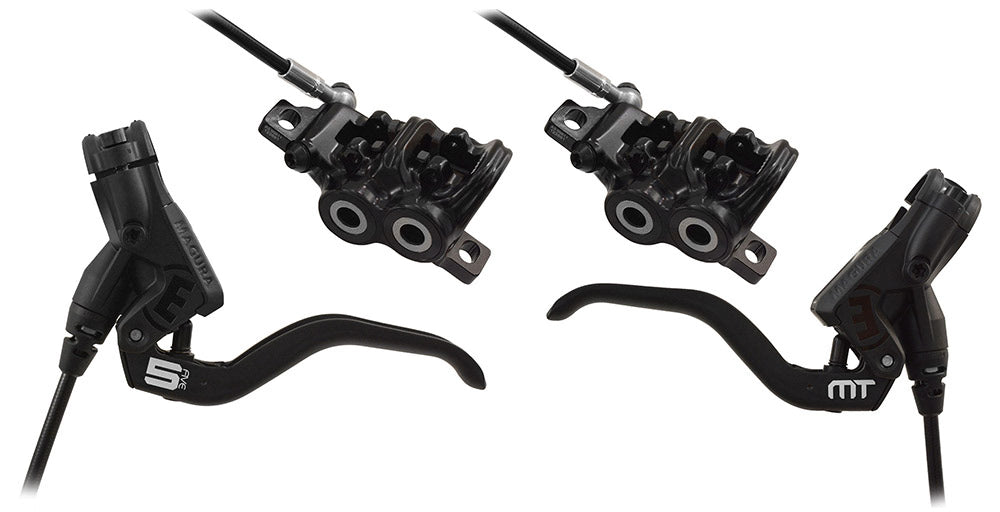 Magura MT5 Disc Brake, Black and Silver, /each (fits Front or Rear, Flip-Flop)