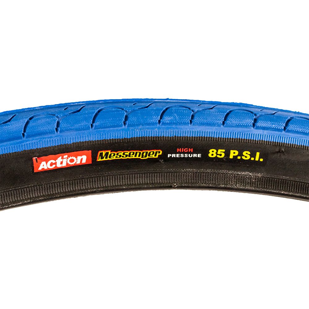 Action Messenger 85Psi Blue Tread/Black wall Tire 700X28