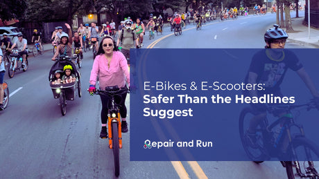 E-Bikes & E-Scooters: Safer Than the Headlines Suggest
