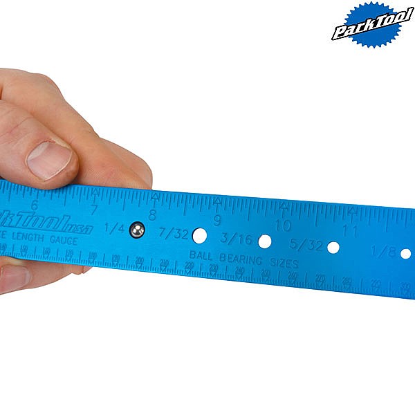 Park Tool SBC-1 Règle de rayon, jauge de blocage et de roulement à billes