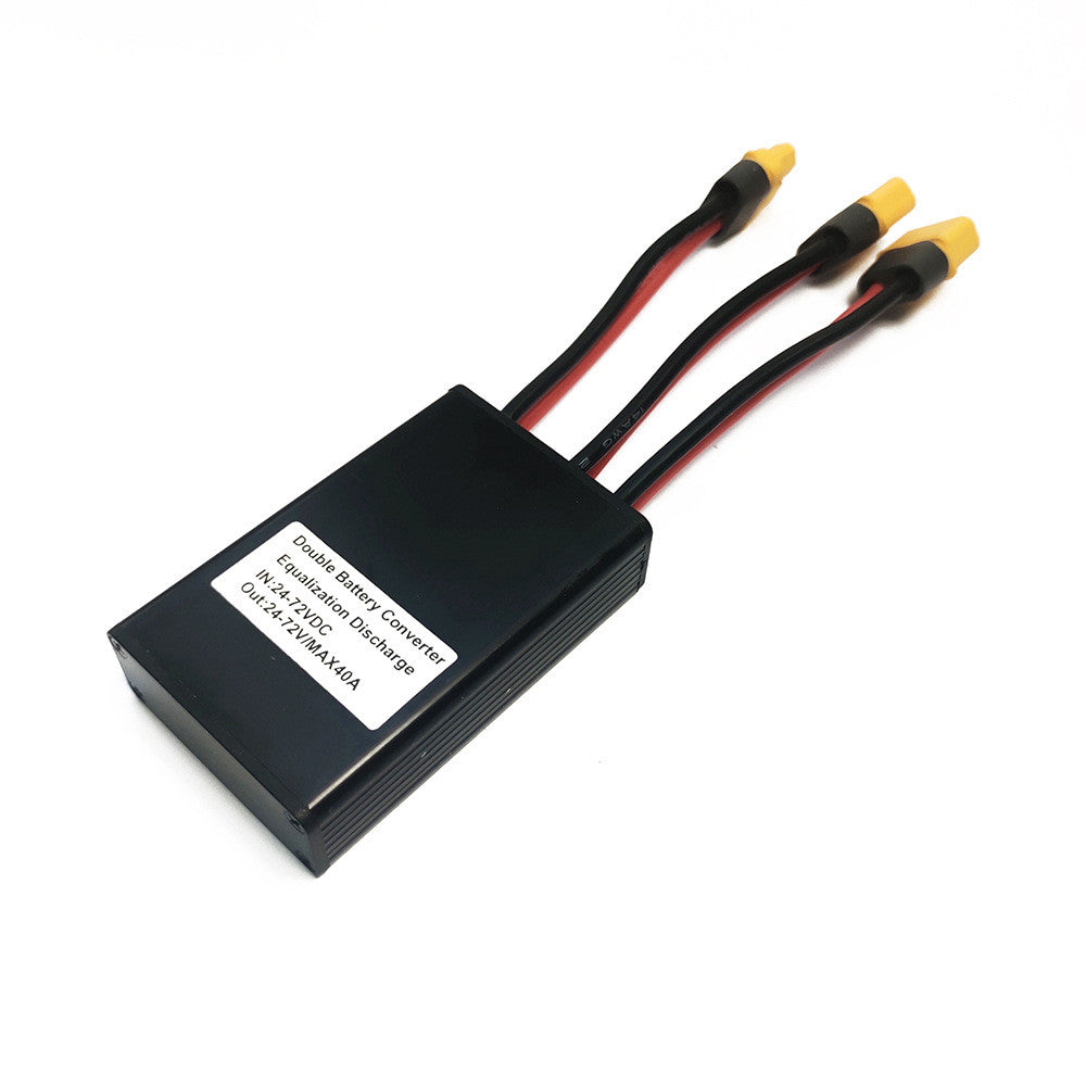 Ebike Dual Battery Connection Adapter Switcher Module Increase Battery Capacity Dual Battery Parallel Module With 20V-60V