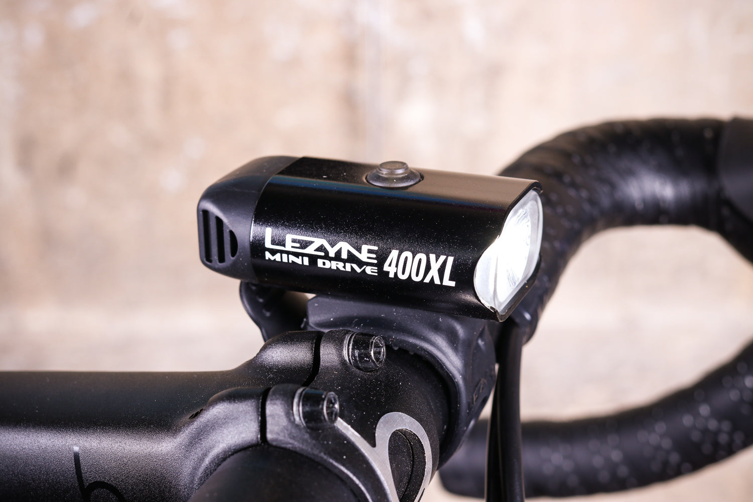 Lezyne Mini Drive 400, Light, Front, Black – Repair and Run