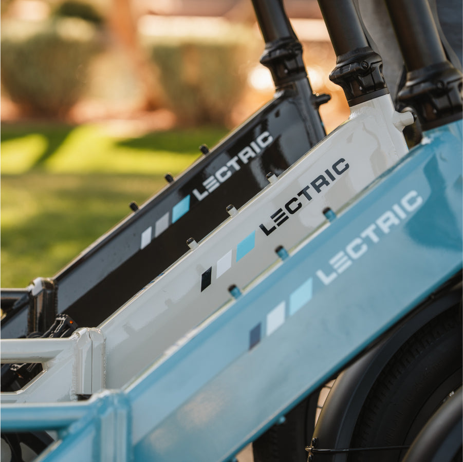 Open Box Lectric XP4 750 Step-Thru eBike - Raindrop Blue Grade A