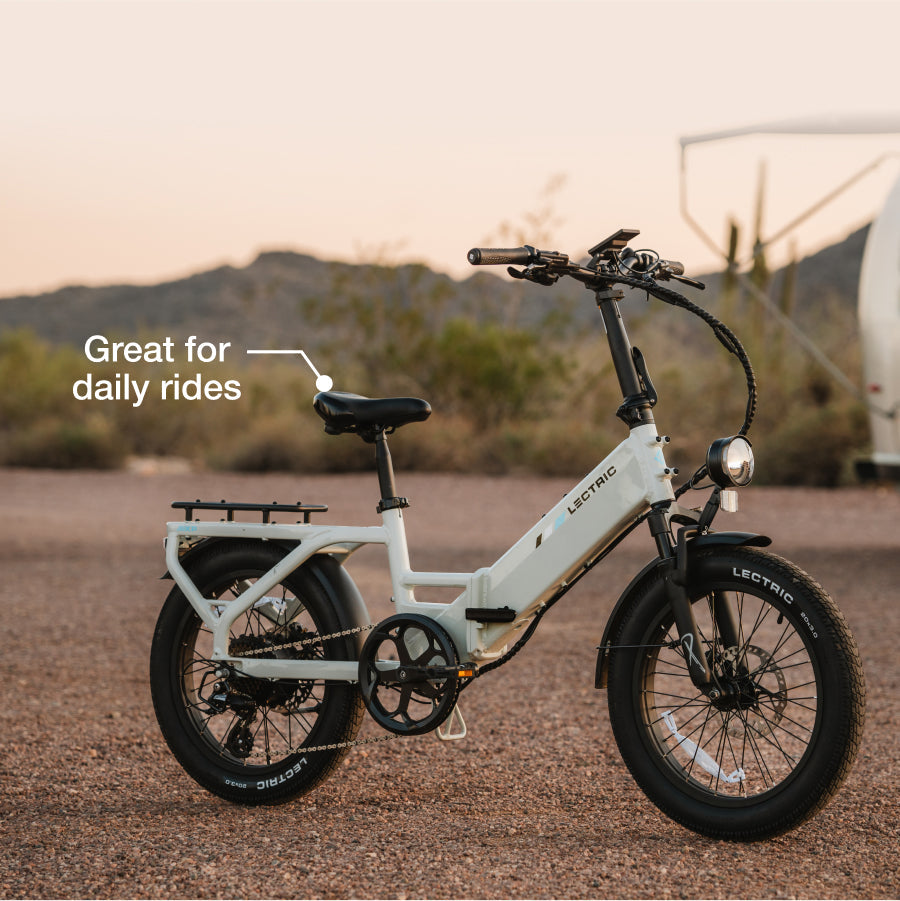 Open Box Lectric XP4 750 Step-Thru eBike - Stratus White Grade A