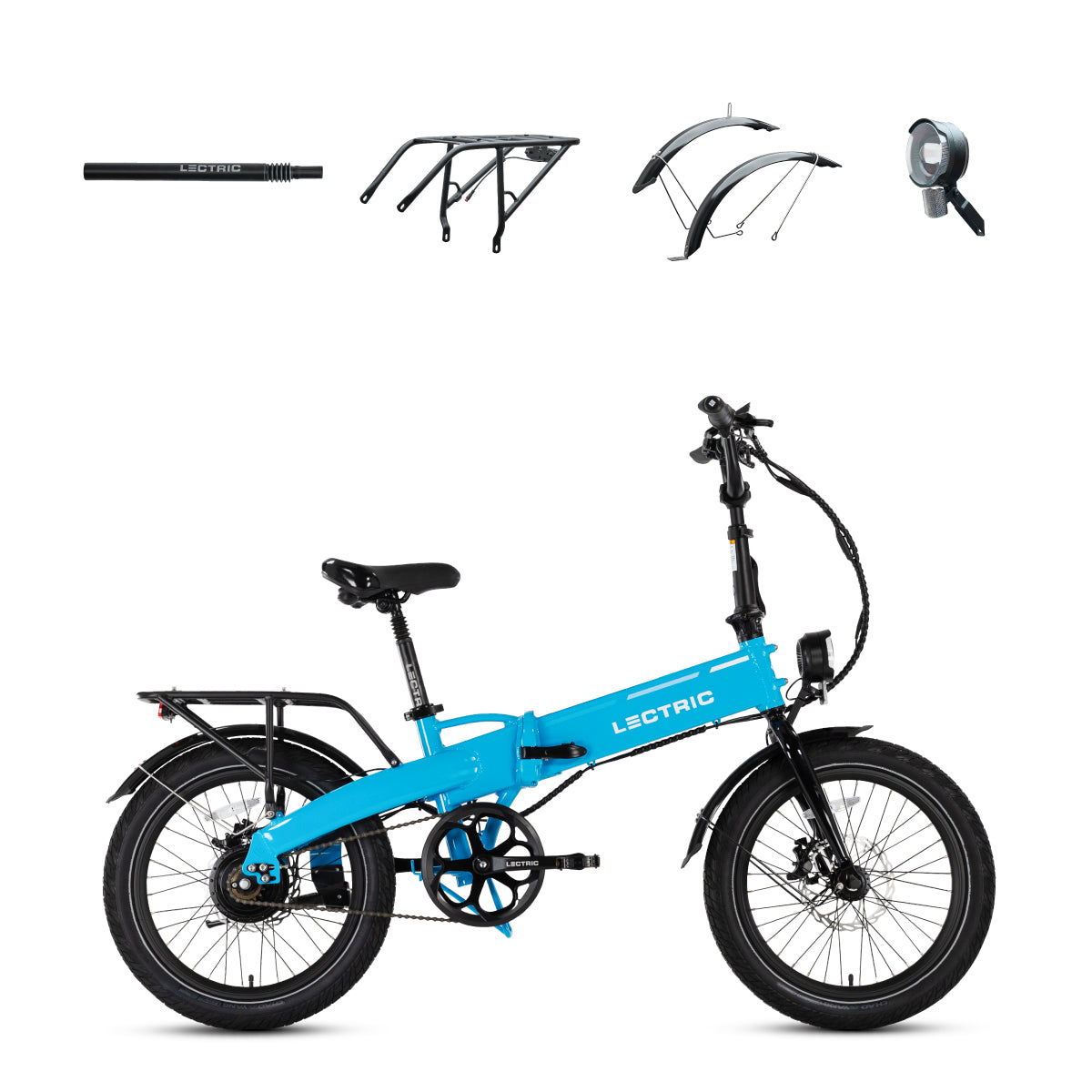 Open Box Lectric XP Lite2 Long-Range eBike - Lectric Blue Grade A