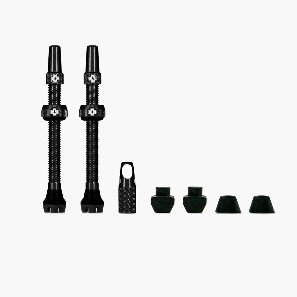 Muc-Off, V2, Tubeless Valve, Presta, 80mm, Black, Pair